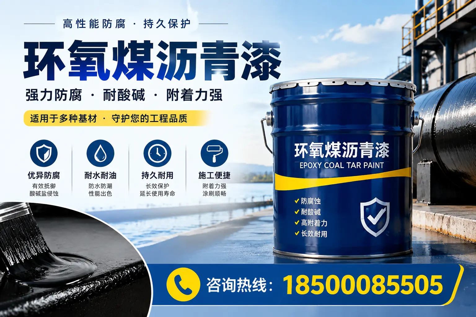 环氧煤沥青漆的施工流程详解，助力保定工程顺利完成